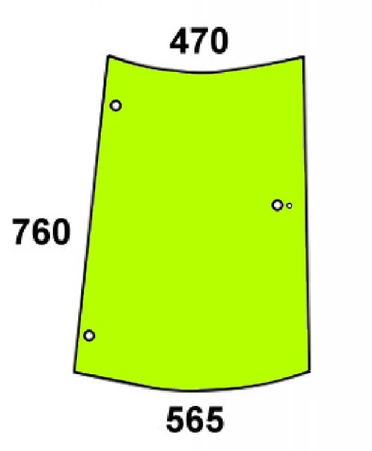 Szyba boczna prawa do ciągnika Fendt - 816810040431