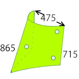 Szyba boczna lewa do ciągnika Renault, Claas Ares 7700054132