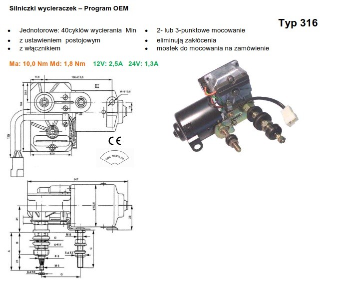 silnik wycieraczki silniczek wycieraczki maszyna budowlana dźwig jacht żuraw napędy wycieraczek szyb czyszczenie szyb i reflektorów