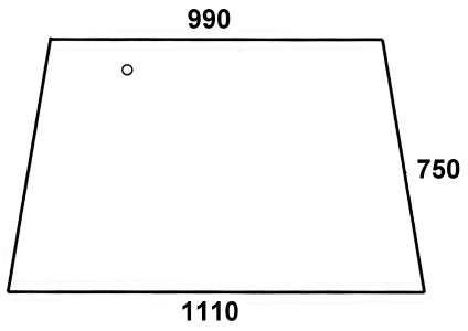 Szyba przednia do ciągnika Fendt - 178810110010