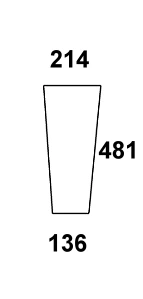 Szyba przednia dolna do ciągnika Fendt - 258514401100