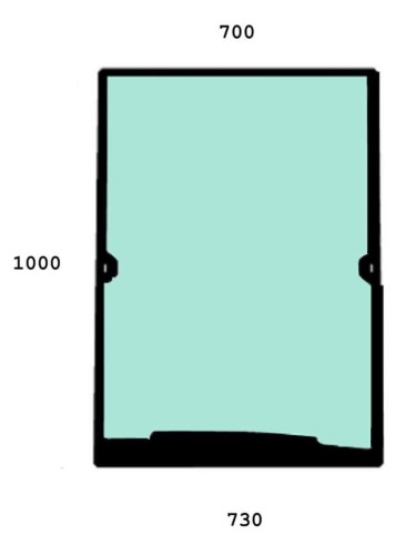 Szyba przednia ładowarka teleskopowa MANITOU 748120
