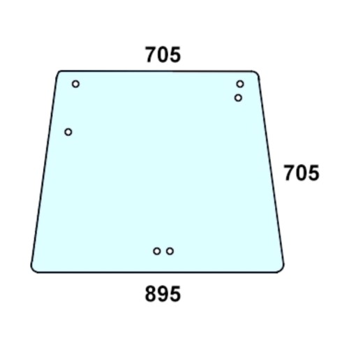 Szyba tylna do ciągnika Deutz-Fahr 04383609