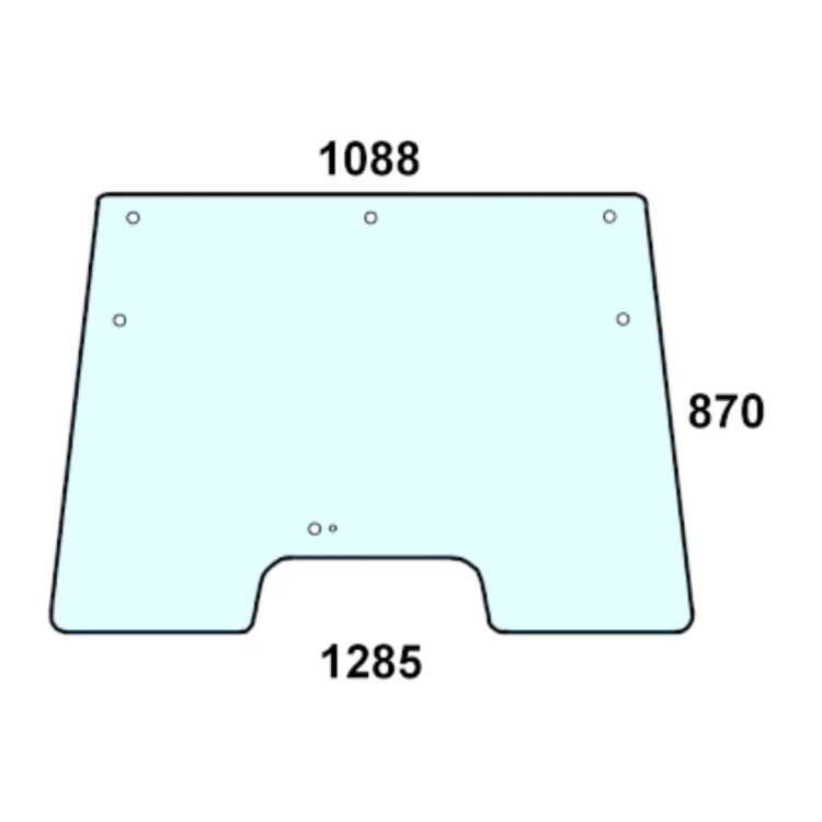 Szyba przednia do ciągnika Deutz-Fah 04383605