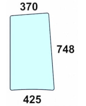 Szyba boczna prawa, lewa do ciągnika Deutz-Fahr, Same, Lamborghini, Hurlimann 0.009.7703.0/20