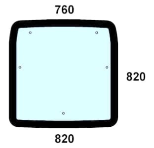 Szyba dachowa do ciągnika Deutz-Fahr, Lamborghini, Same, Hurlimann 0.010.6476.0/10