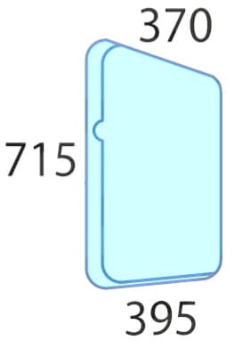 Szyba boczna prawa do ciągnika Deutz-Fahr, Lamborghini, Same, Hurlimann 0.014.8850.0/10