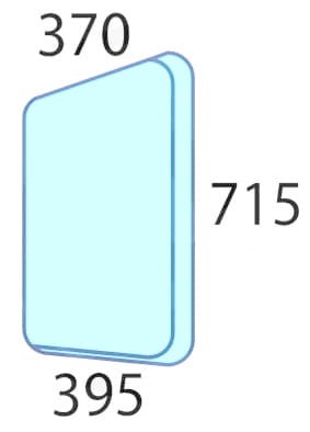 Szyba boczna lewa do ciągnika Deutz-Fahr, Lamborghini, Same, Hurlimann 0.014.8851.0/10