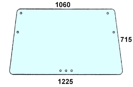 Szyba przednia do ciągnika Deutz-Fahr 04363115