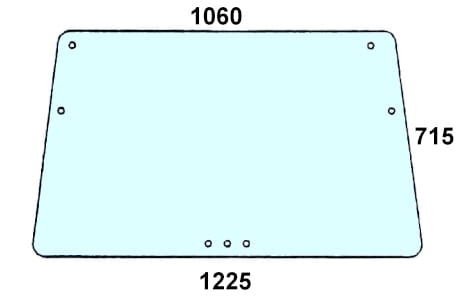 Szyba przednia do ciągnika Deutz-Fahr 04363115