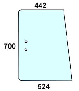 Szyba boczna lewa, prawa do ciągnika Deutz-Fahr 04383618