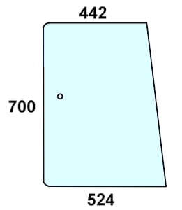 Szyba boczna lewa, prawa do ciągnika Deutz-Fahr 04390723