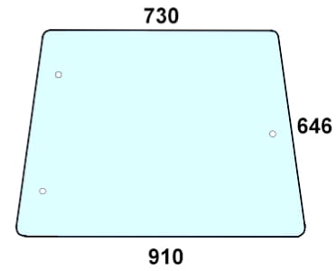 szyba boczna do ciagnika Deutz-Fahr - 04363399