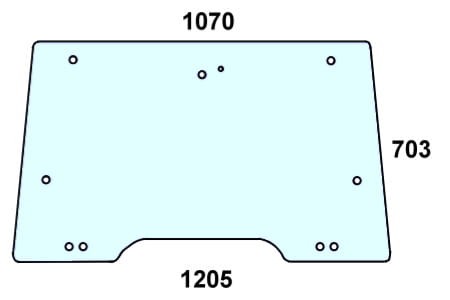 szyba przednia do ciągnikaMassey Ferguson - 3806704M4