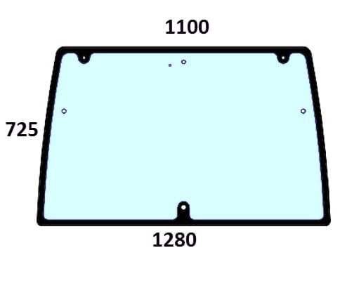Szyba tylna do ciagnika Lindner - 3203101