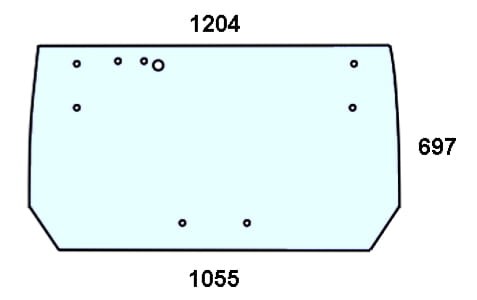 Szyba tylna do ciągnika Zetor Super, Proxima, Forterra - 53369047