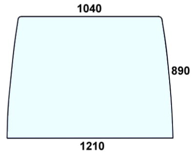 szyba przednia do ciągnika Case - 3233045R2