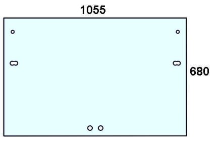 szyba tylna górna do ciagnika Steyr - 134371215