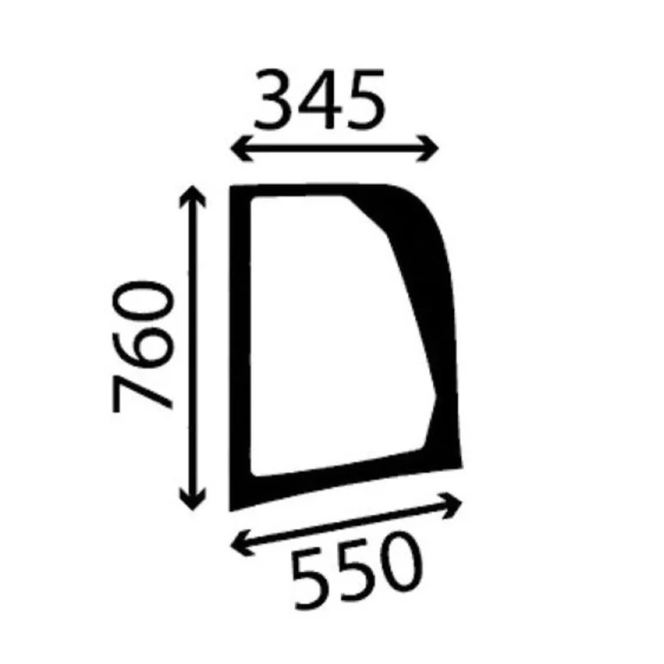 Szyba boczna lewa ładowarka teleskopowa CAT 174-1042