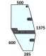 szyba drzwi prawe do ciągnika Steyr - 134221003