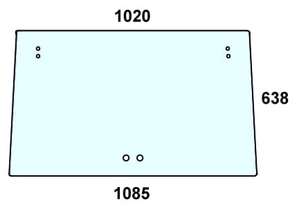 szyba przednia do ciągnika Steyr - 134471021