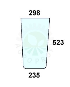 szyba przednia dolna lewa do ciągnika Case - 3233036R2