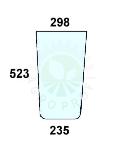 szyba przednia dolna prawa do ciągnika Case - 3233037R2
