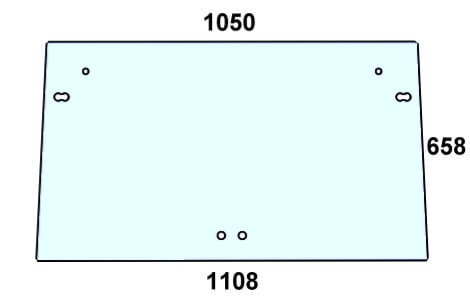 szyba przednia do ciagnika Steyr - 134571301