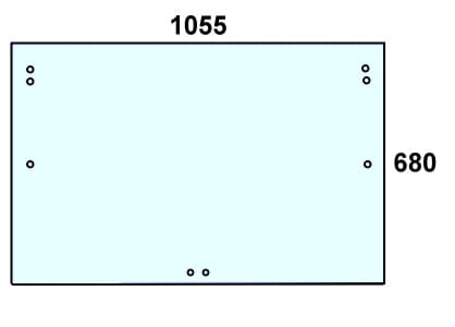 szyba tylna do ciągnika Steyr - 134171097