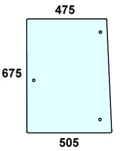 szyba boczna do ciągnika Steyr - 134371112