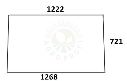Szyba przednia do ciągnika Fiat 5158493