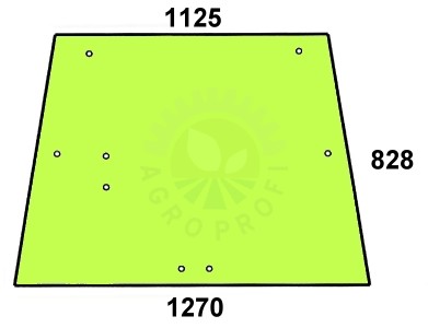 szyba  tylna do ciągnika John Deere L57978, AL70847