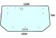 Szyba tylna do ciągnika Zetor Proxima, Forterra, Super - 53369201