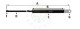 Siłownik gazowy 500  / 250 mm   180N - 3221531R1, 04335085, Al58521, AL60324