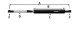 Siłownik gazowy 505  / 260 mm   150N - H205810040030