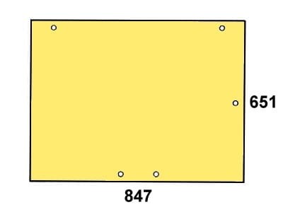 szyba tylna do ciągnika Case - 182027A2, 3233046R1