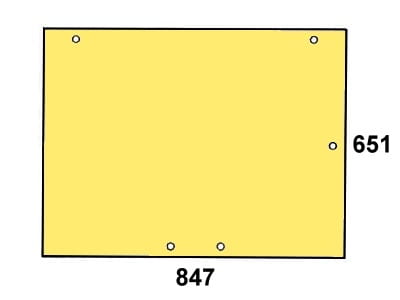 szyba tylna do ciągnika Case - 182027A2, 3233046R1