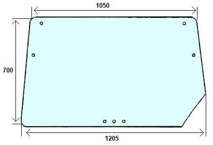 Szyba tylna do ciągnika Deutz-Fahr 04352384