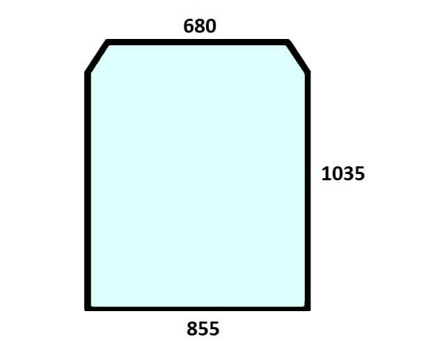 Szyba przednia hartowana ładowarka teleskopowa JCB 827/80225
