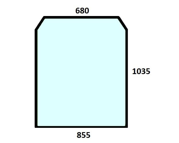 Szyba przednia laminowana ładowarka teleskopowa JCB 827/80225