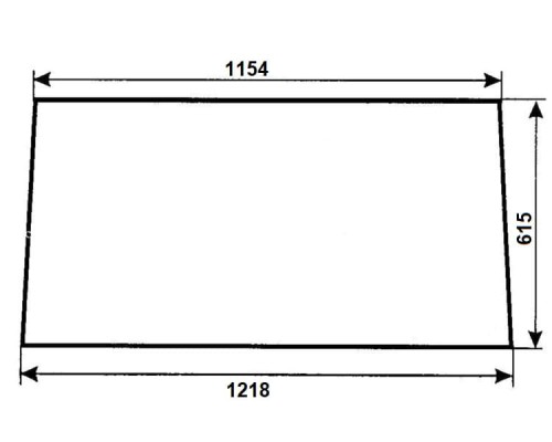 Szyba tylna do ciągnika Massey Ferguson 3042339M2 (887)