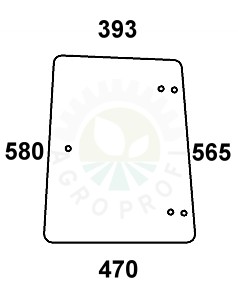 Szyba boczna do ciągnika Fendt 260P, 270P, 280P - 247811040010