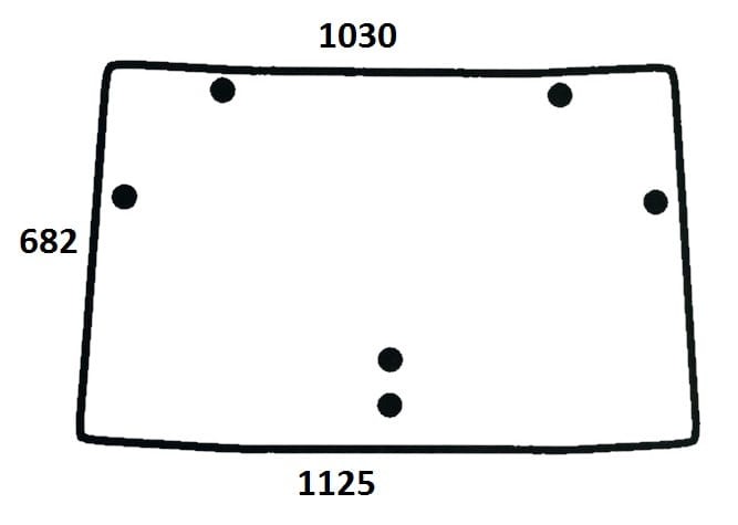 Szyba przednia do ciągnika Deutz-Fahr, Same, Lamborghini, Hurlimann 0.009.7702.0/40