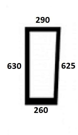 Szyba przednia dolna lewa do ciągnika Deutz-Fahr, Lamborghini, Same, Hurlimann - 00150338010, 0011560220