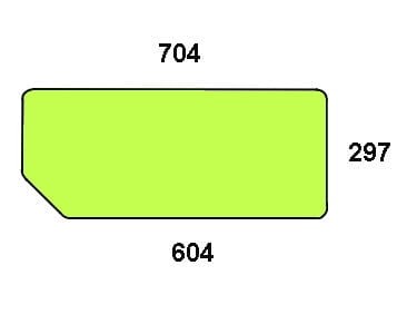 Szyba tylna dolna do ciągnika Case, Fiat, Ford, New Holland - 82000485