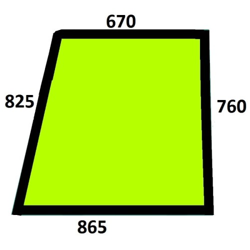 Szyba drzwi lewe górna do ciągnika Fiat, Ford, New Holland - 82002180