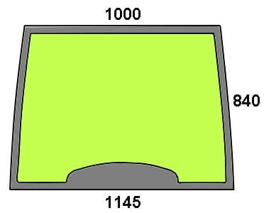 Szyba przednia do ciągnika Case, Fiat, Ford, New Holland - 82000296