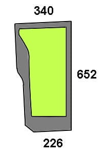 Szyba przednia dolna prawa do ciągnika Case, Fiat, Ford, New Holland - 47125737