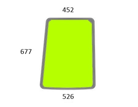 Szyba boczna prawa do ciągnika Case, New Holland, Steyr - 84266109