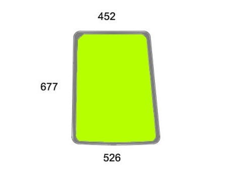 Szyba boczna lewa do ciągnika Case, New Holland, Steyr - 84266111